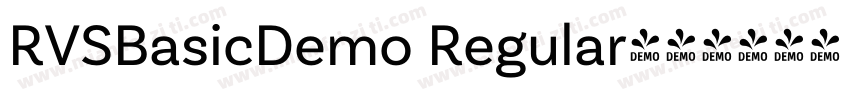 RVSBasicDemo Regular字体转换